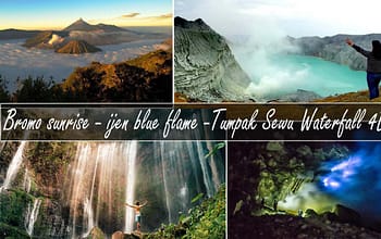bromo ijen tumpak sewu waterfall